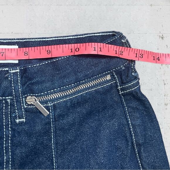 Topshop Cropped Length Zipper Pocket Jeans Size 26 - Picture 8 of 10